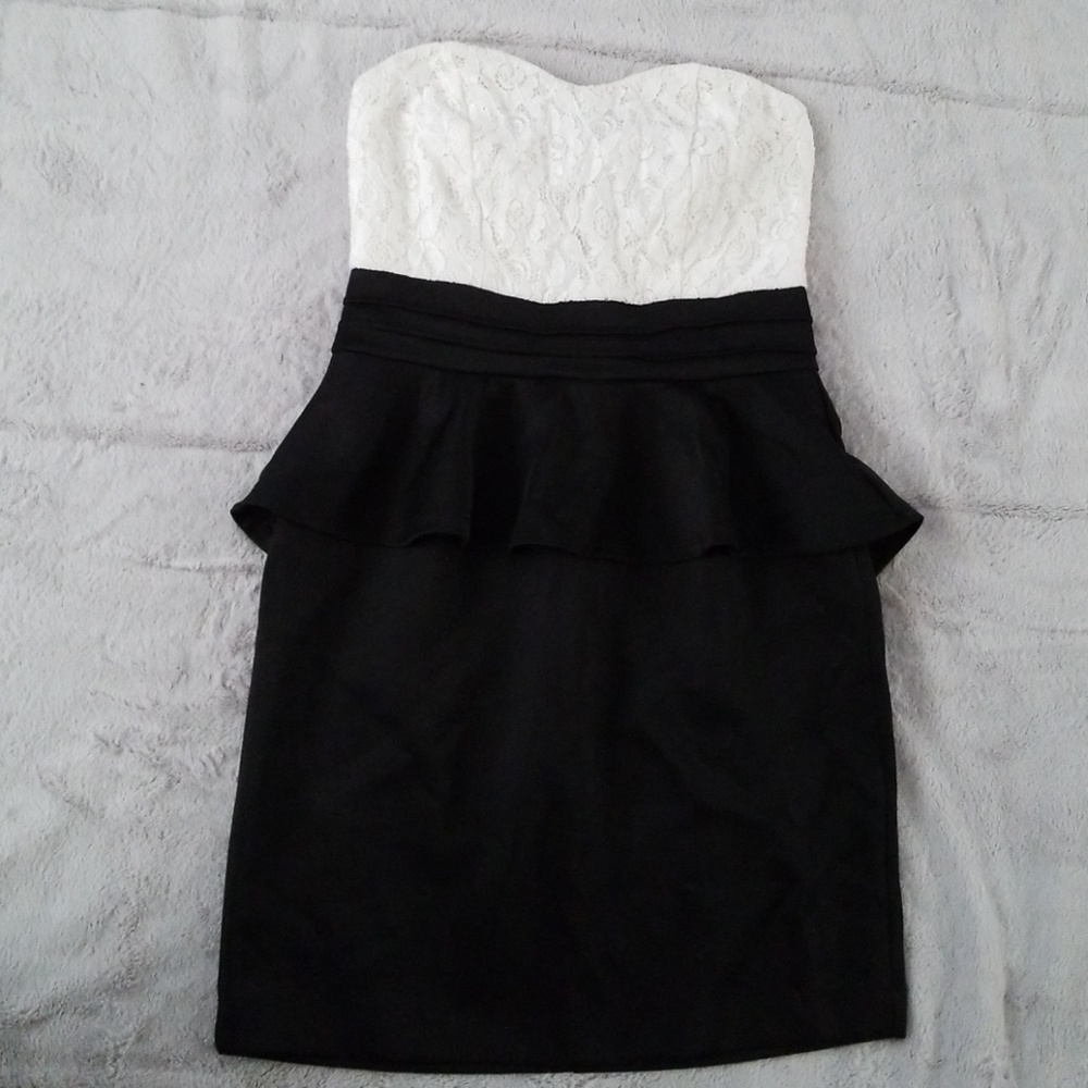 Bailey Blue strapless dress